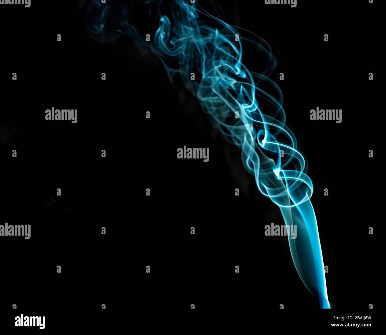 colored smoke with white background Stock Photo