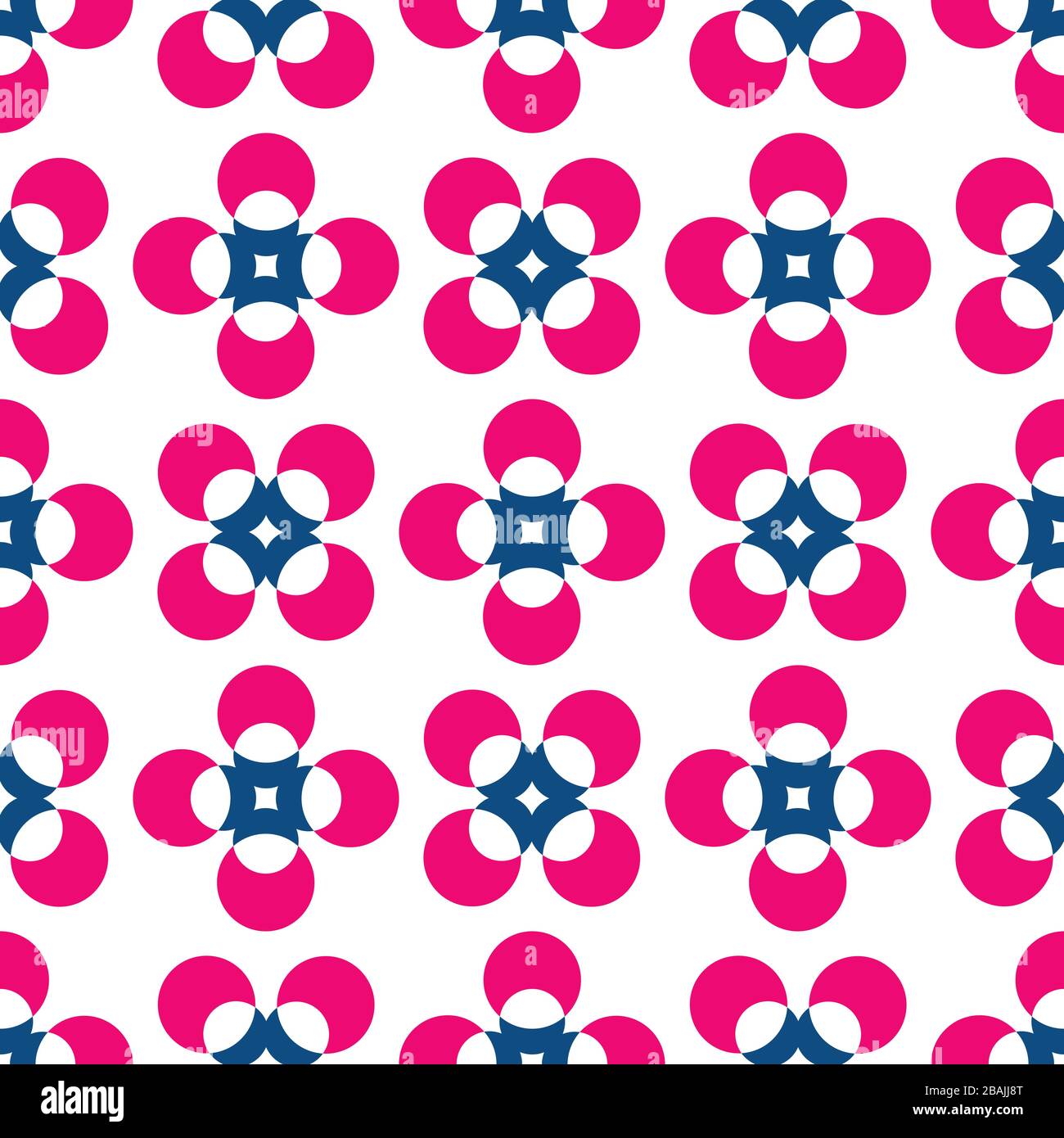 Seamless pattern with stars or abstract flowers. Vector background EPS10 Stock Vector