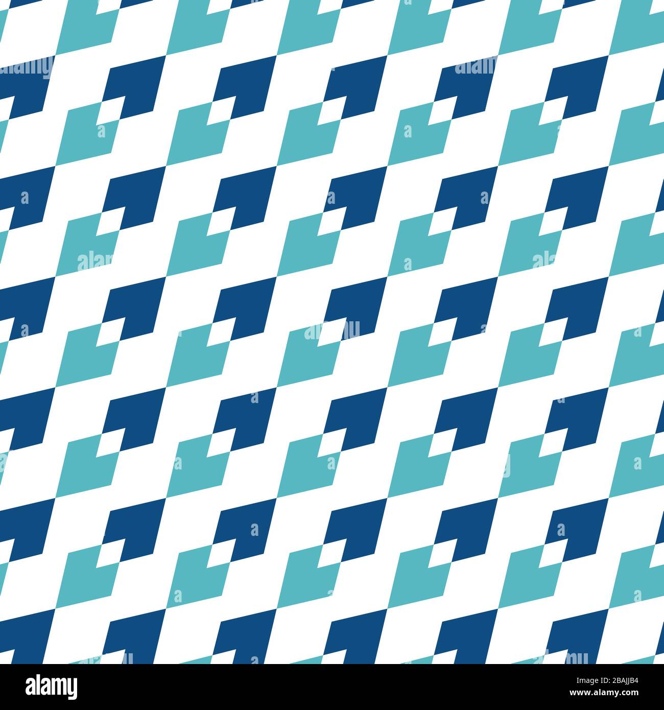Geometric seamless pattern with rhombs in blue colors. Vector texture EPS10 Stock Vector