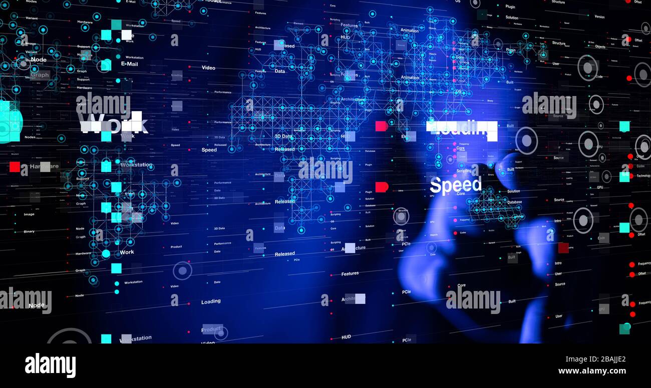 A Software, web development, programming concept. Abstract Programming Stock Photo