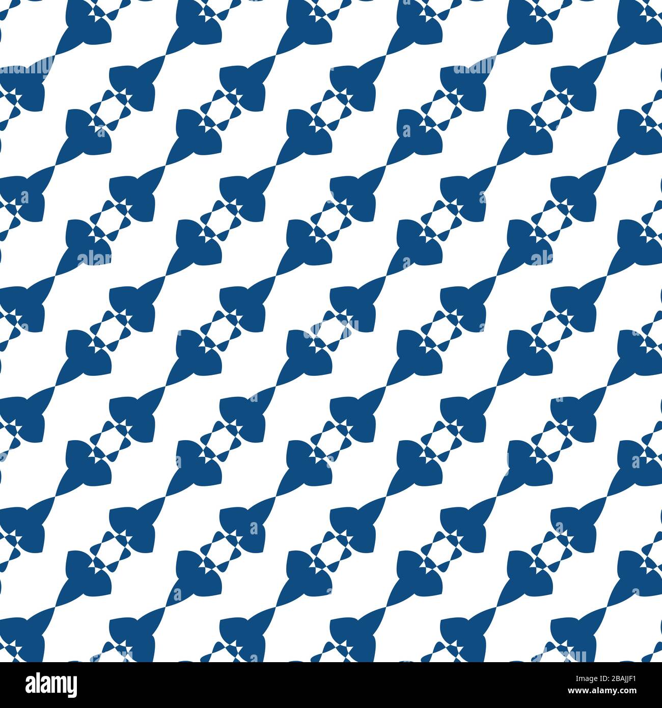 Geometric seamless pattern with blue abstract shapes. Vector texture EPS10 Stock Vector