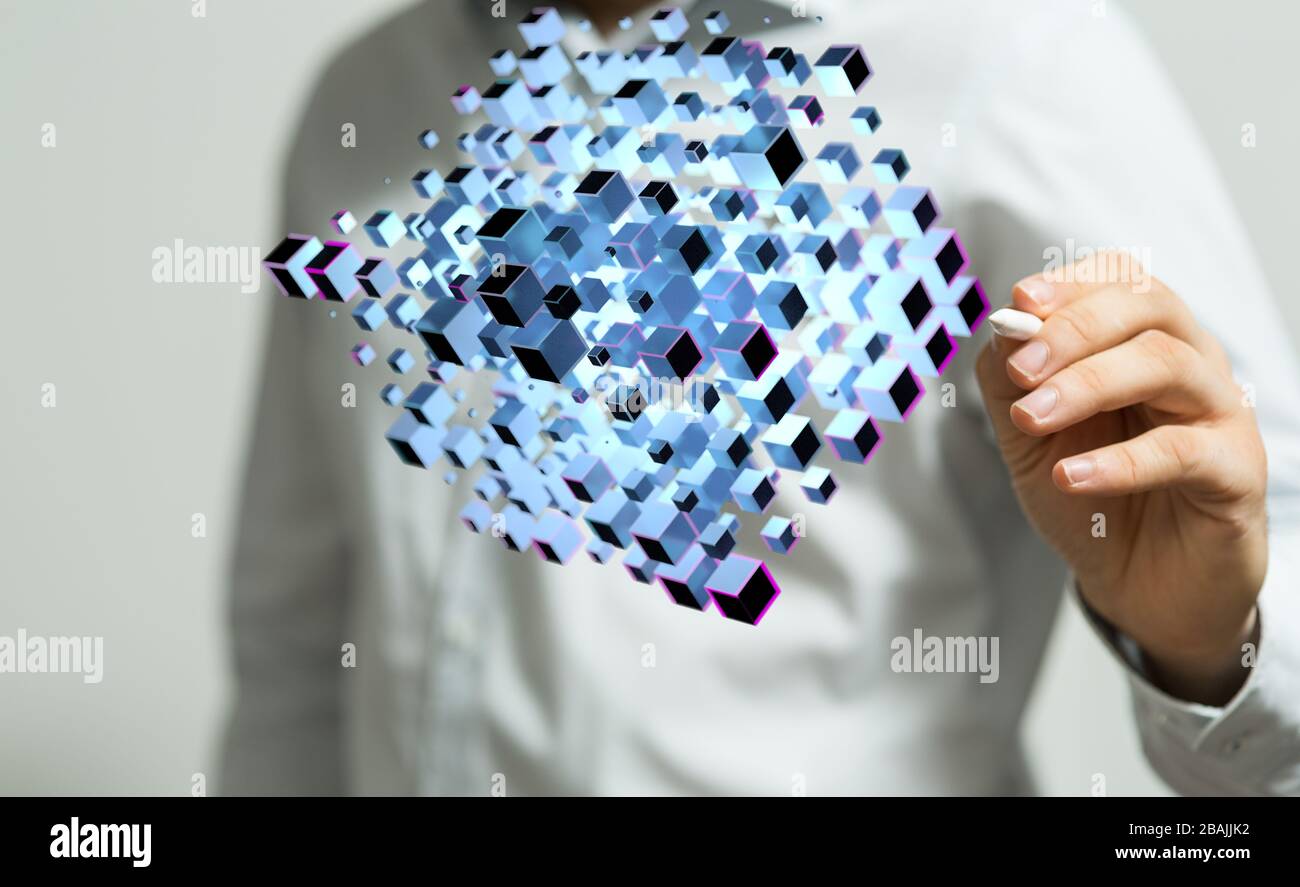 computering cloud computing and files Stock Photo