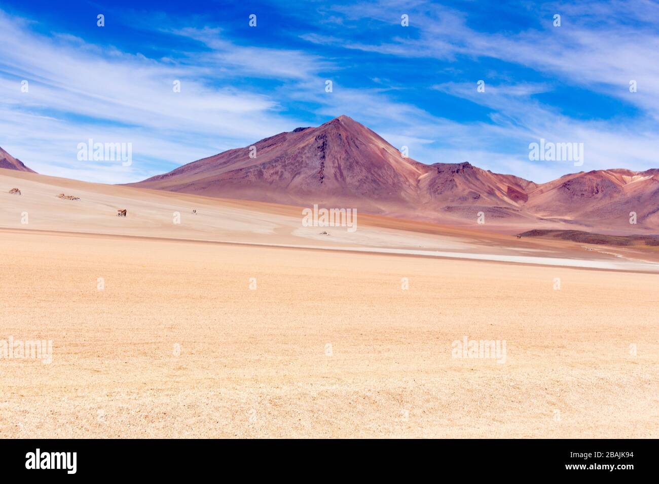 A view of Salvador Dali valley in Bolivia Stock Photo