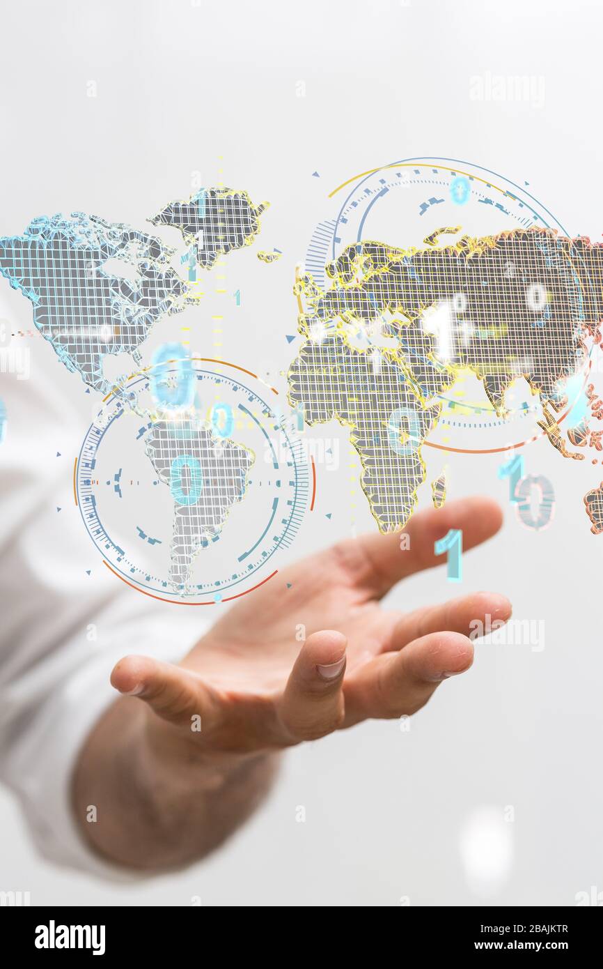 A Global network and data exchanges over the world Stock Photo - Alamy