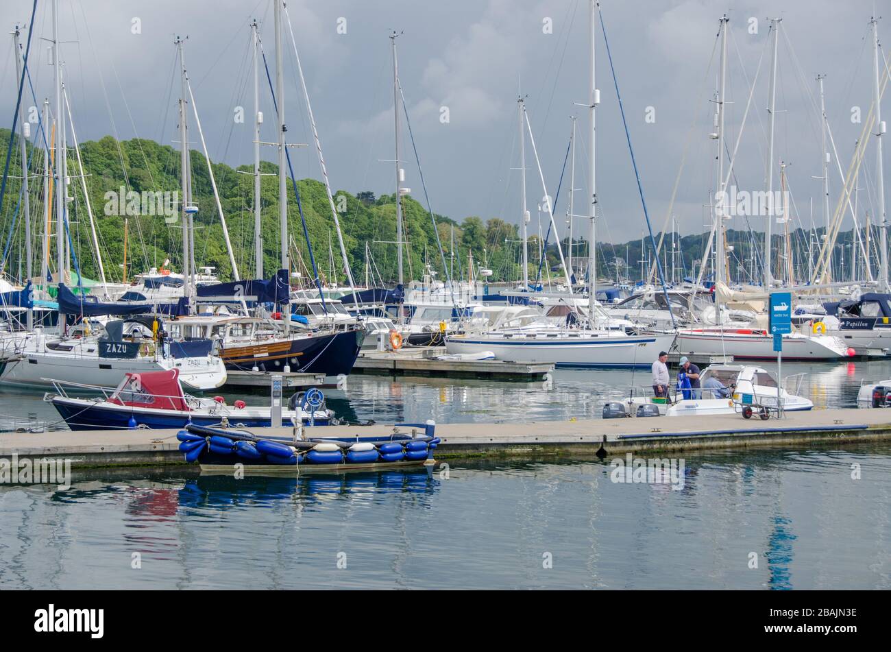 Falmouth in Cornwall, England, UK Stock Photo