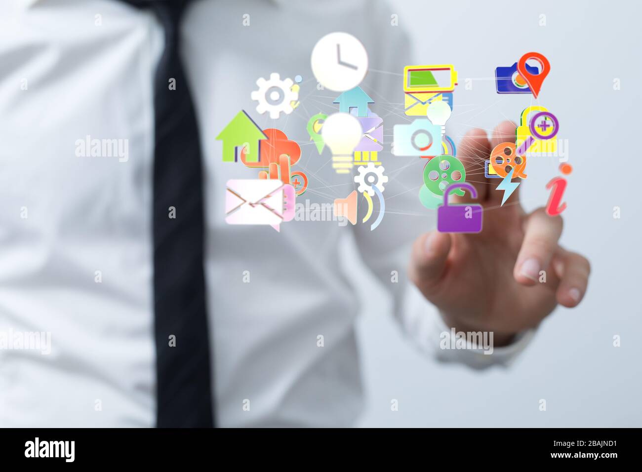 A computering cloud computing and files Stock Photo