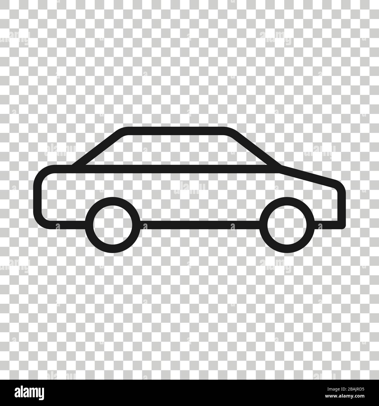 Car icon in flat style. Automobile vehicle vector illustration on white ...