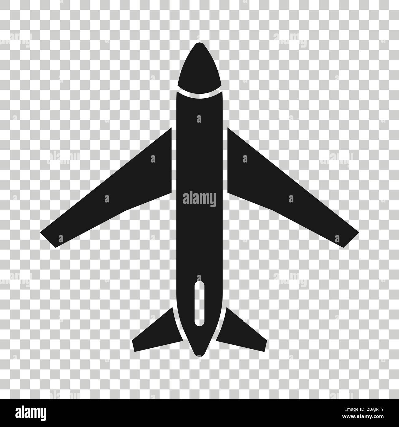 Plane icon in flat style. Airplane vector illustration on white ...