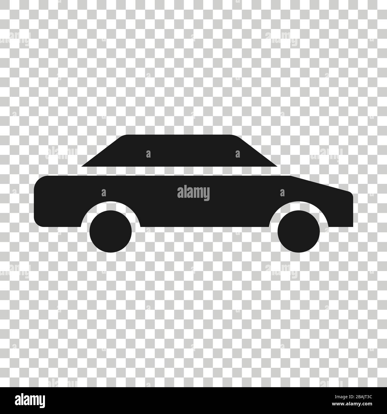 Car icon in flat style. Automobile vehicle vector illustration on white ...