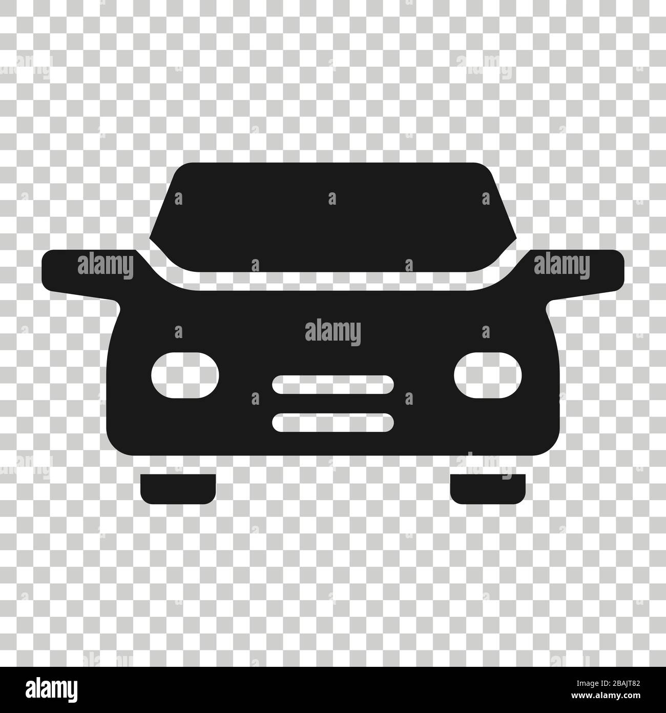 Car icon in flat style. Automobile vehicle vector illustration on white ...