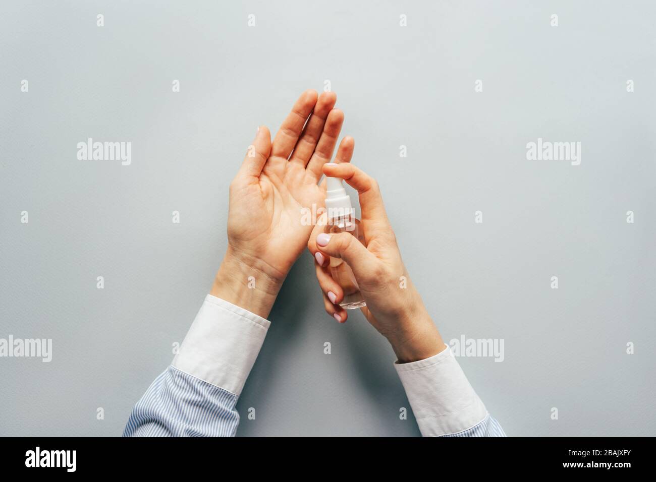 Self-isolation and hygiene in the epidemic of coronavirus. Stock Photo