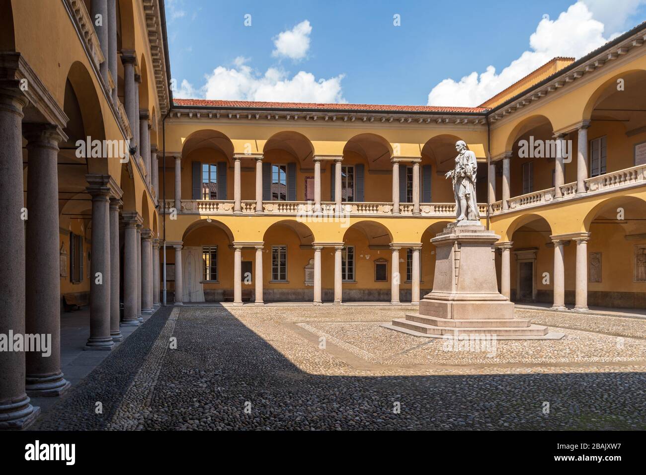 Courtyard Of Headquarters Of The University Of Pavia Italy Stock Photo Courtyard Of Headquarters Of The University Of Pavia Italy Stock Photo