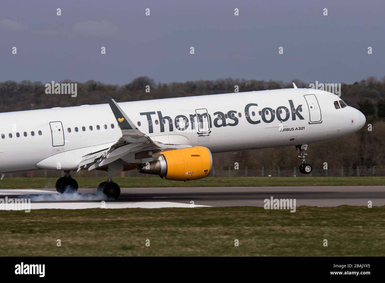 G-TCDH Airbus A321 of Thomas Cook Airlines at Bristol International Airport, UK (EGGD/BRS) on 23rd March 2019 Stock Photo