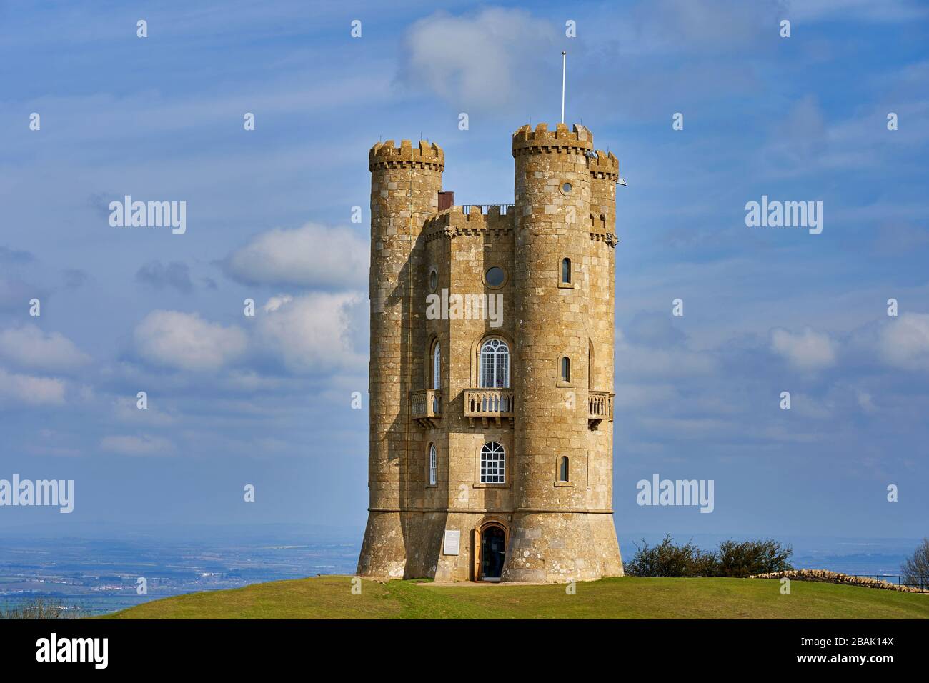 Broadway Tower Worcestershire Cotswolds England Stock Photo