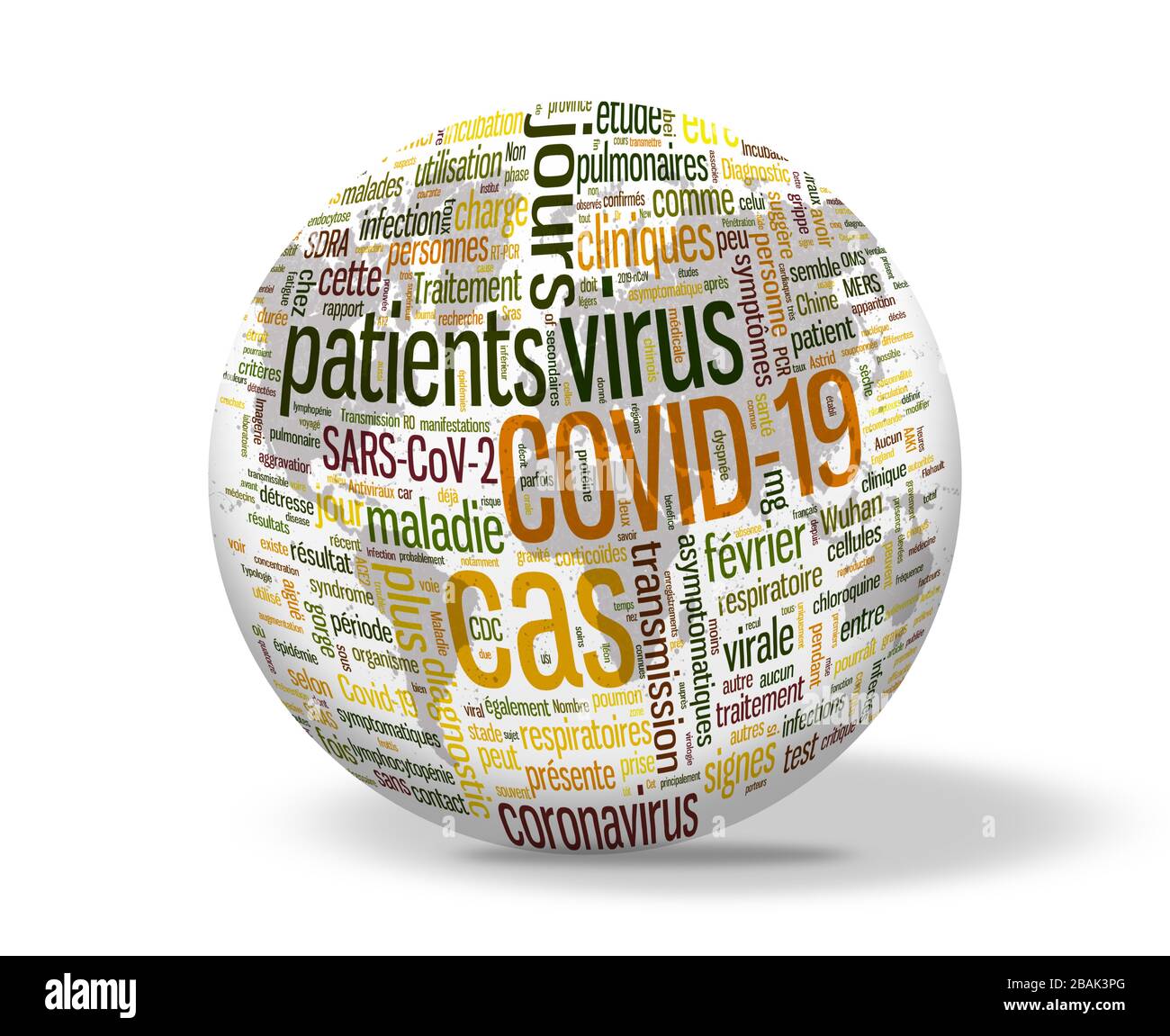 Coronavirus (Covid-19) - Français Stock Photo
