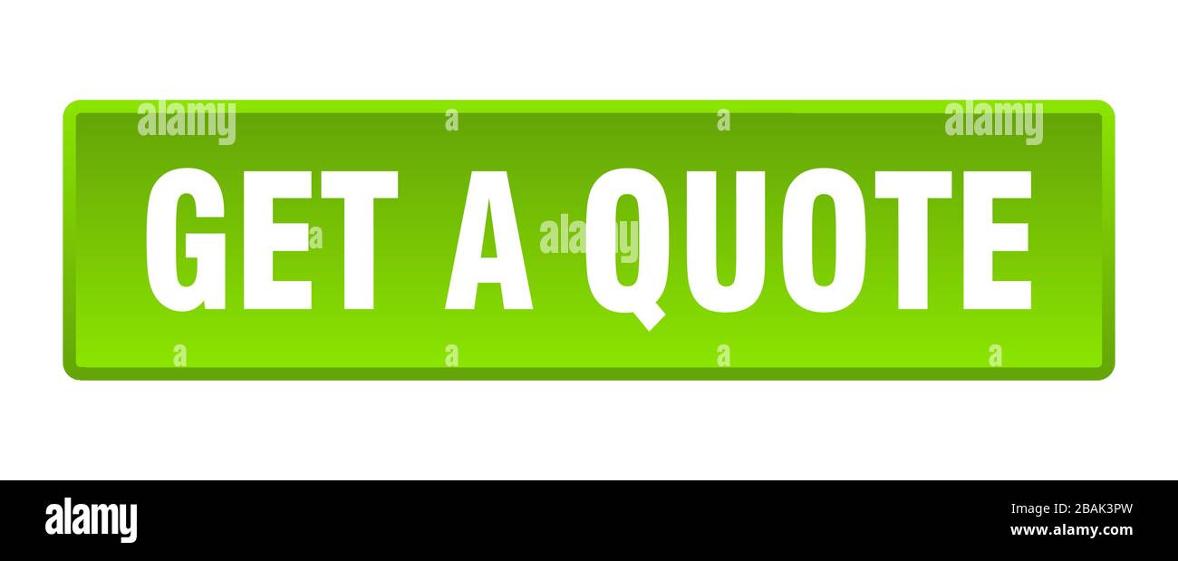 get a quote button. get a quote square green push button Stock Vector ...