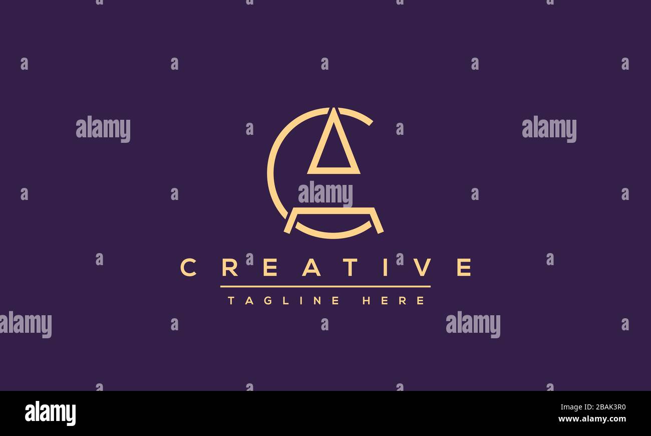 Modern letters AC, A&C Logo Design Template Vector. Stock Vector