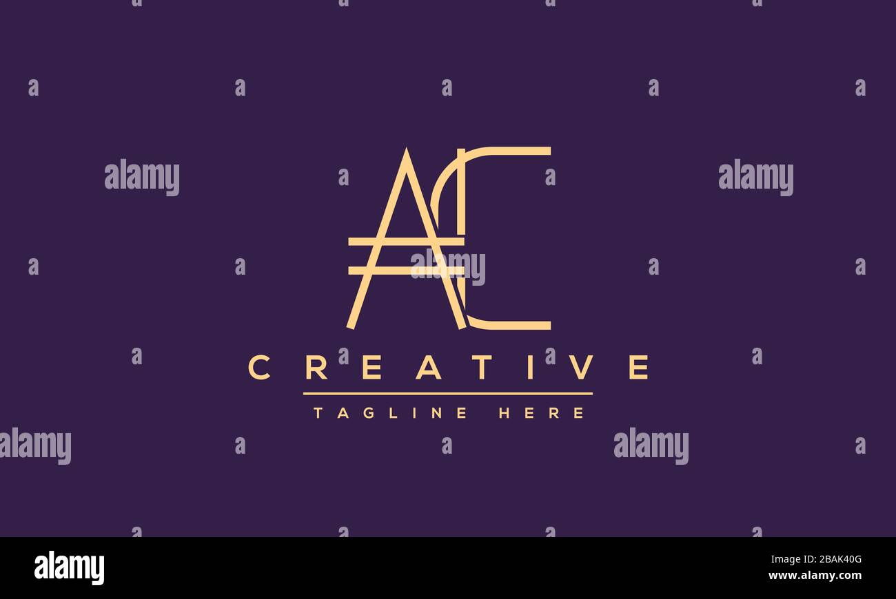 Modern letters AC, A&C Logo Design Template Vector Stock Vector Image ...