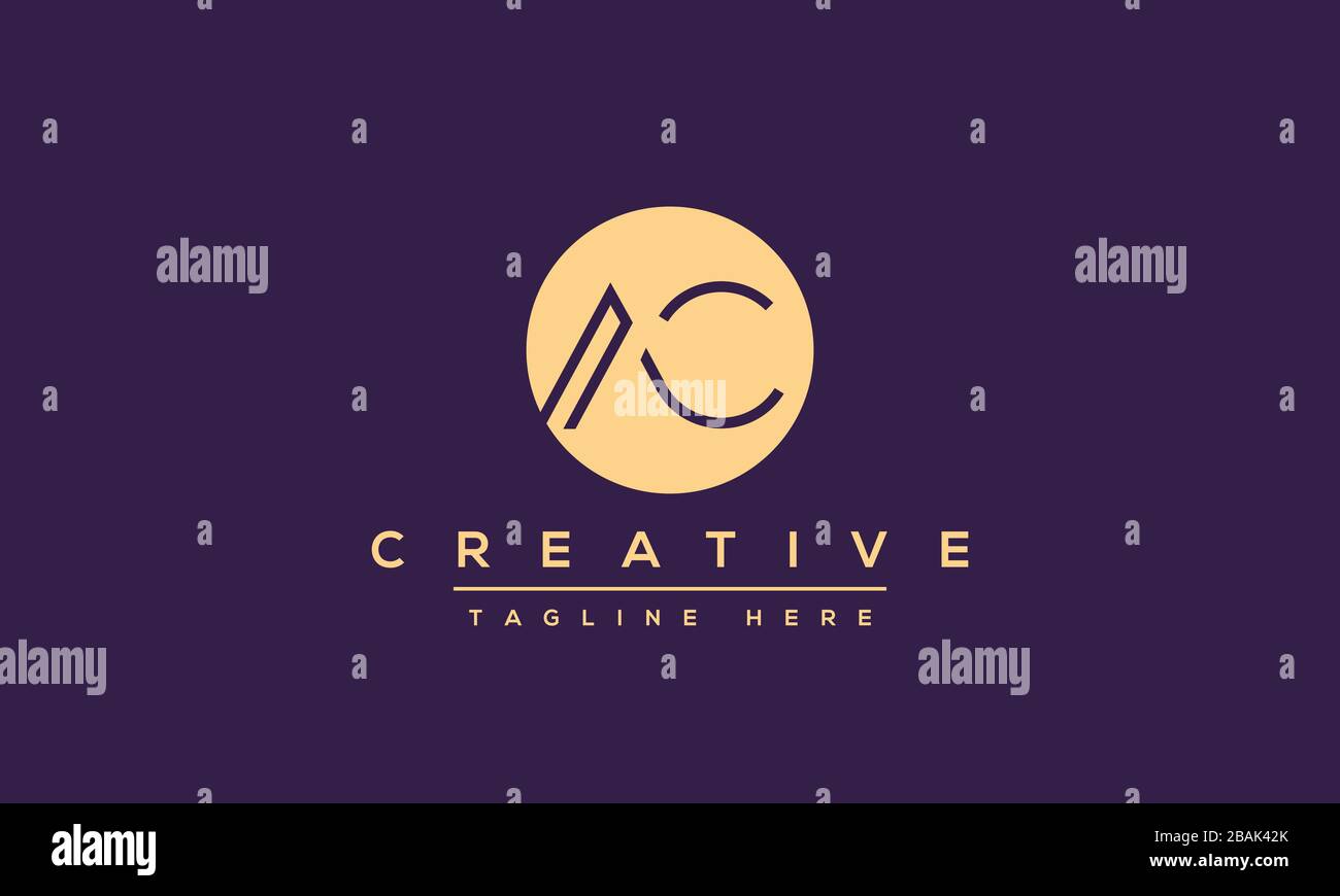 Modern letters AC, A&C Logo Design Template Vector. Stock Vector