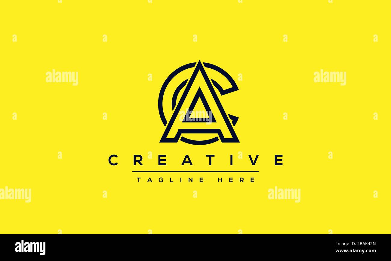 Modern letters AC, A&C Logo Design Template Vector. Stock Vector