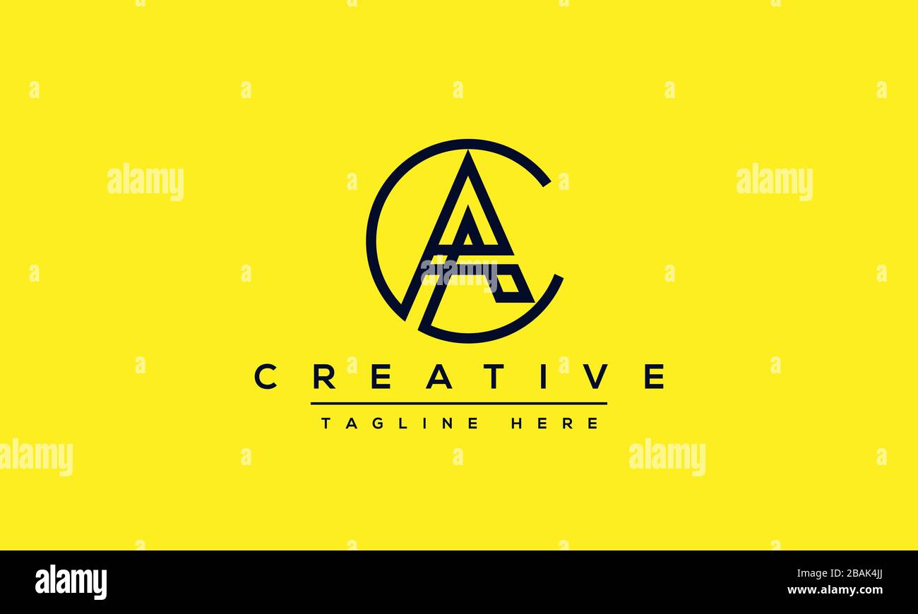 Modern letters AC, A&C Logo Design Template Vector. Stock Vector