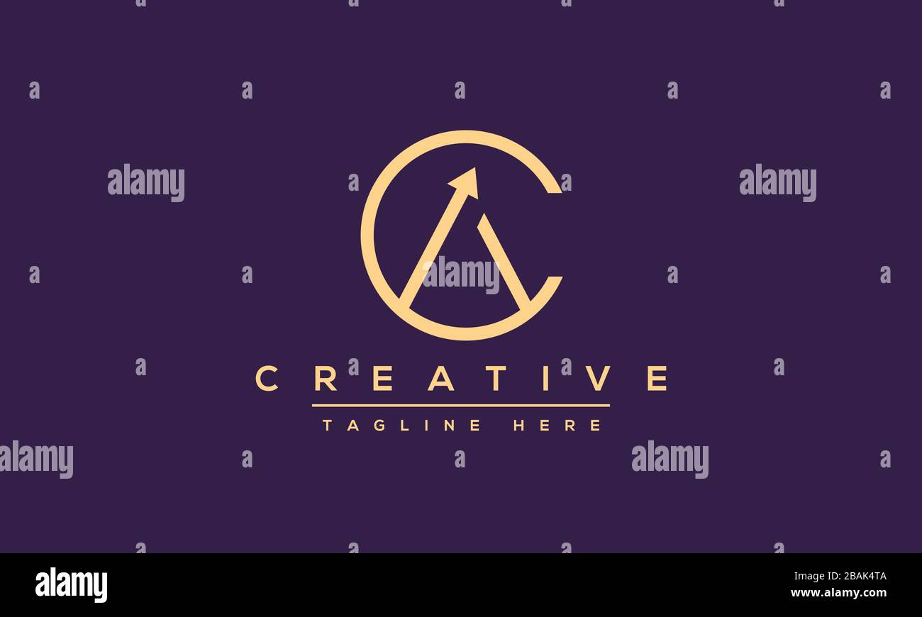 Modern letters AC, A&C Logo Design Template Vector. Stock Vector