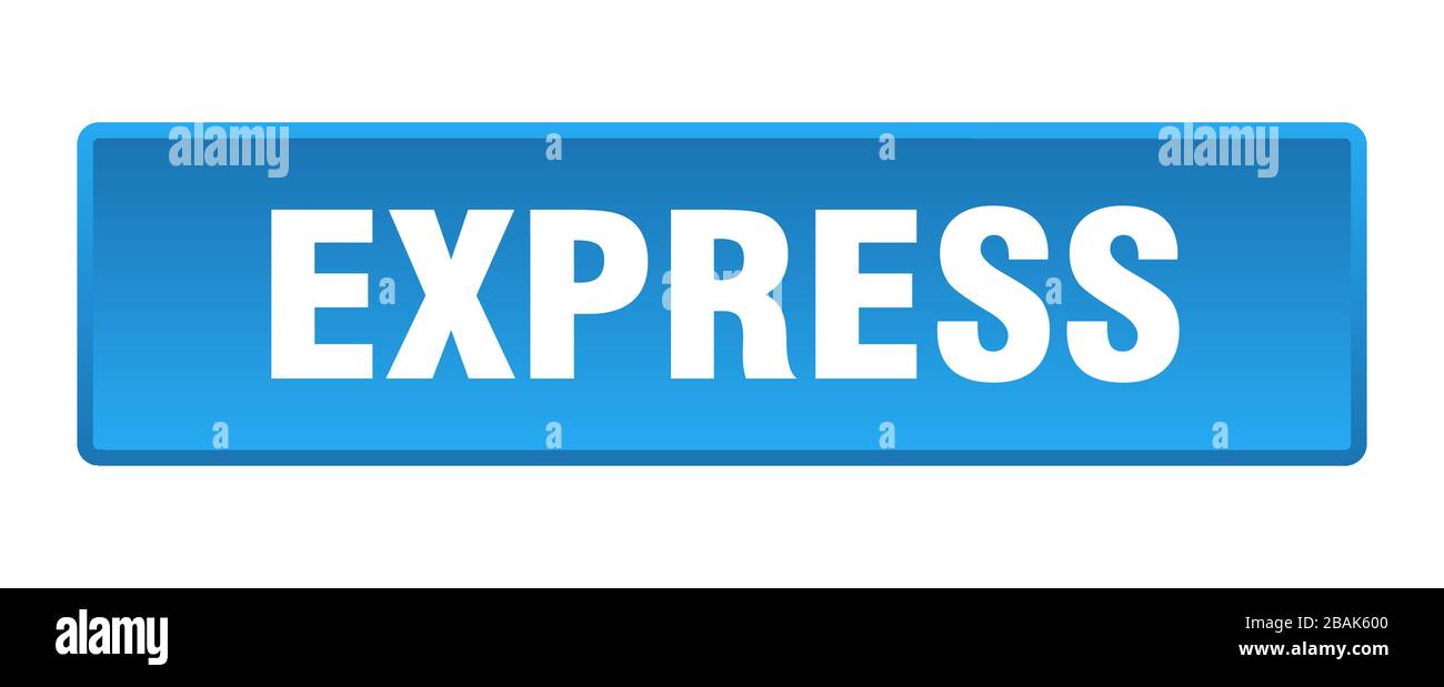 express button. express square blue push button Stock Vector Image ...