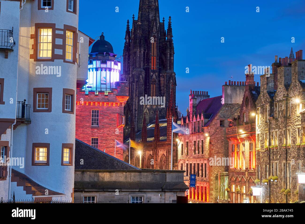 Camera Obscura Royal Mile Edinburgh Scotland Stock Photo