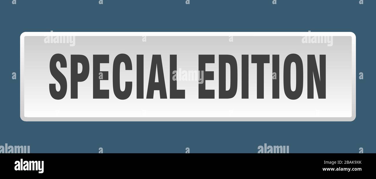 Special Edition Button Special Edition Square White Push Button Stock