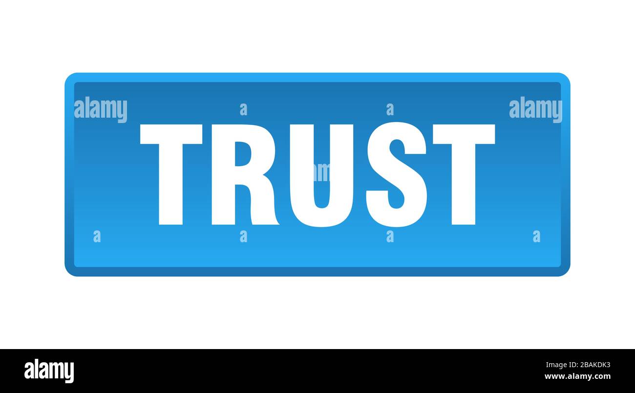 trust button. trust square blue push button Stock Vector Image & Art ...