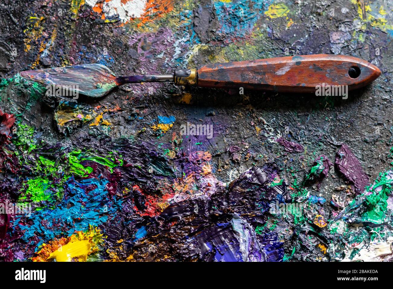 Color palette with different colors. Artist paint board. Colorful board  Stock Photo - Alamy