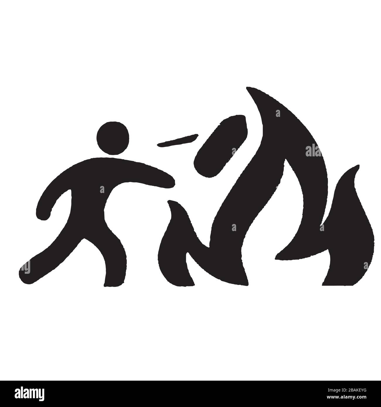 Extinguishing fire icon vector illustration Stock Vector Image & Art ...