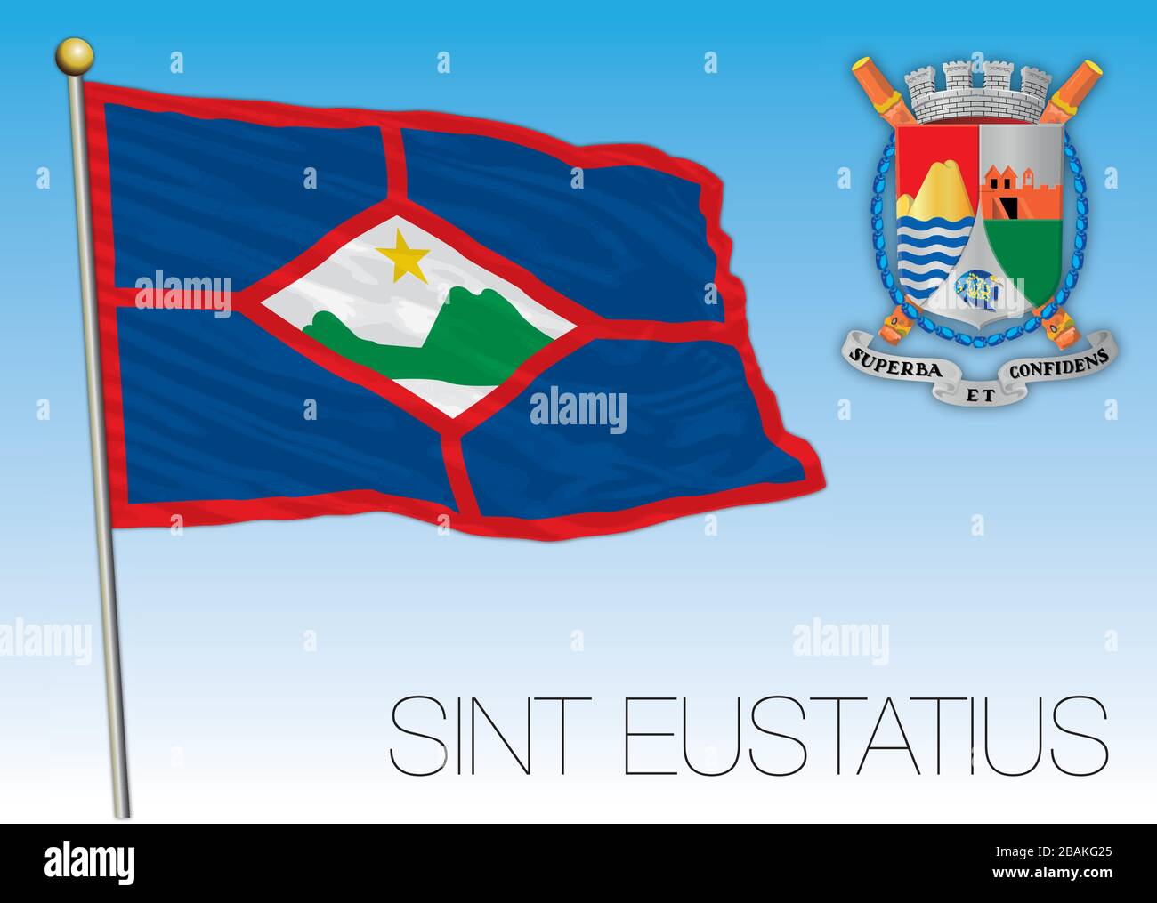 National flag caribbean netherlands hires stock photography and images