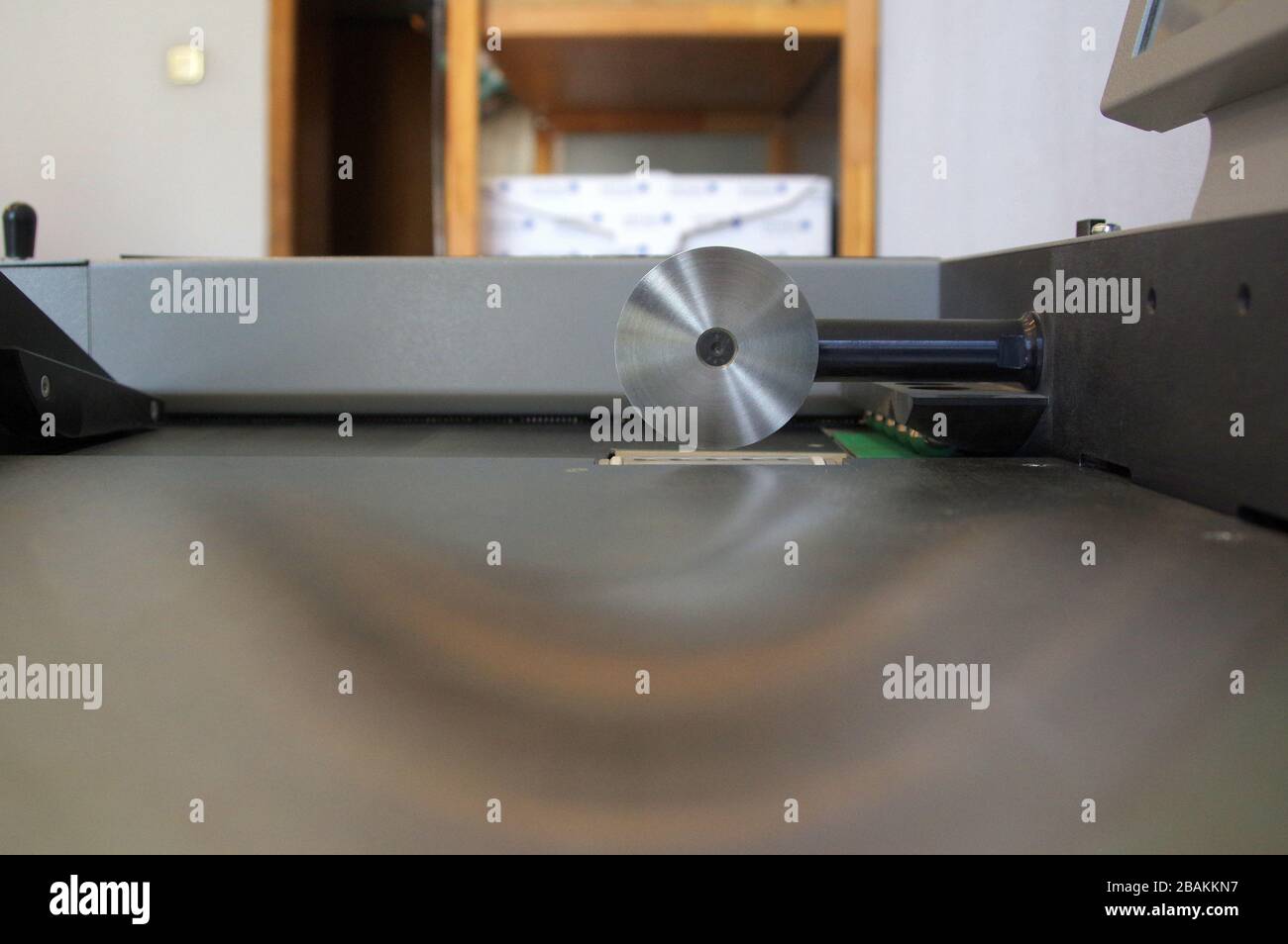 Plastic laminating machine Stock Photo Alamy