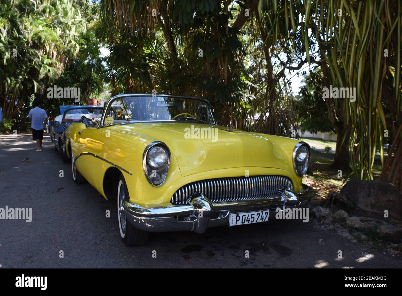 Details, car, old, 2014, Cuba Stock Photo