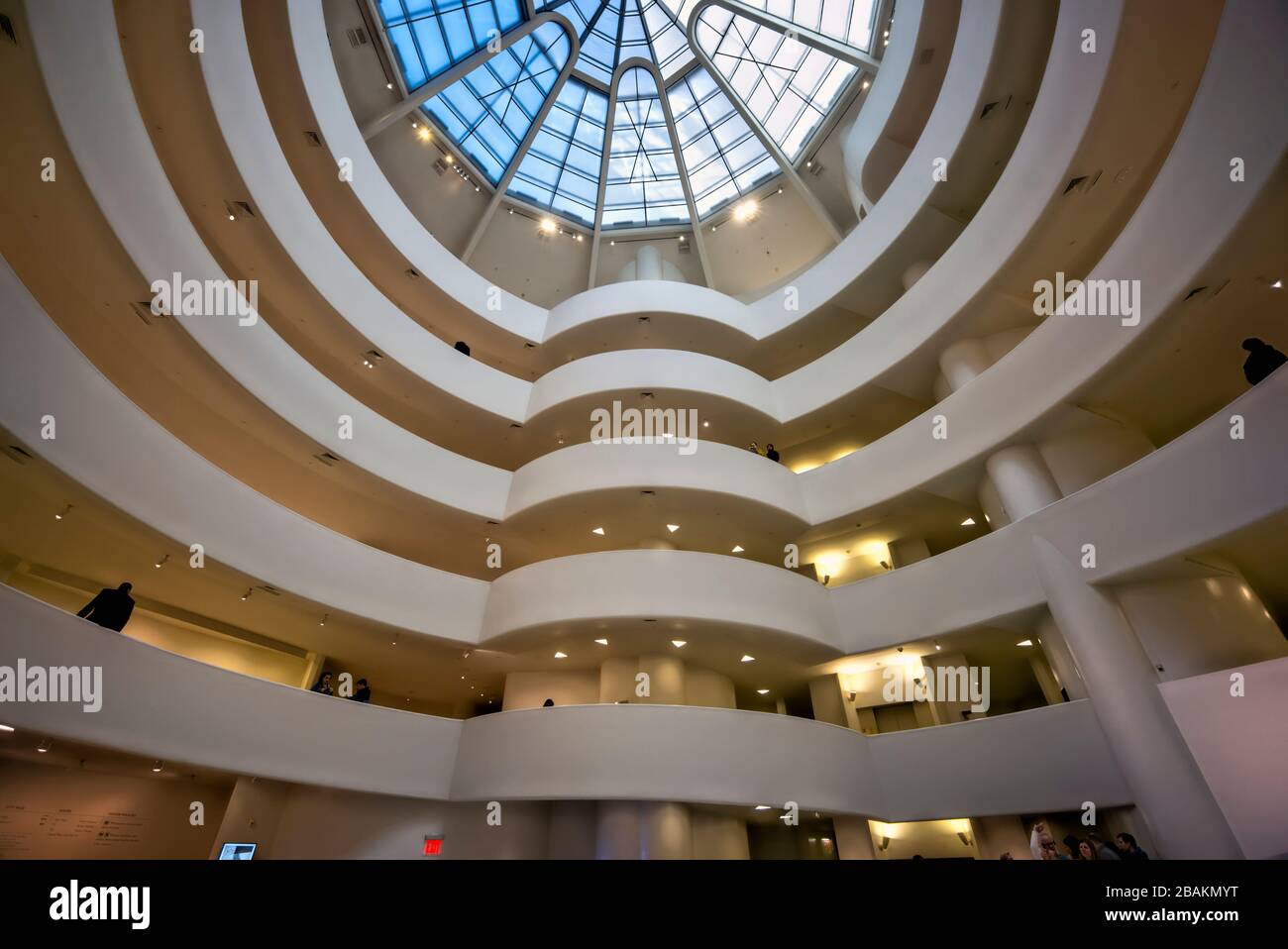 New York. Manhattan. Solomon Guggenheim Museum Stock Photo