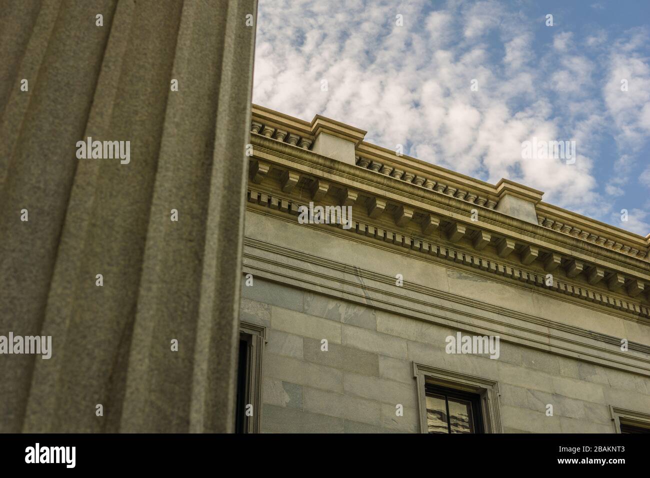 Greek Revival Architecture style used for many government buildings Stock Photo