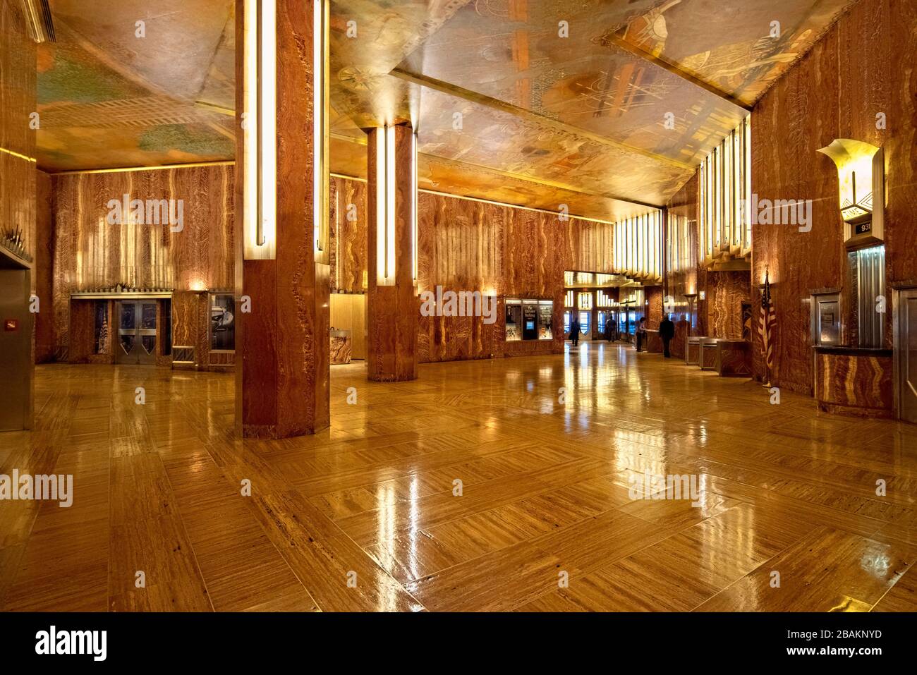 New York Manhattan The Lobby At The Chrysler Building Stock Photo Alamy