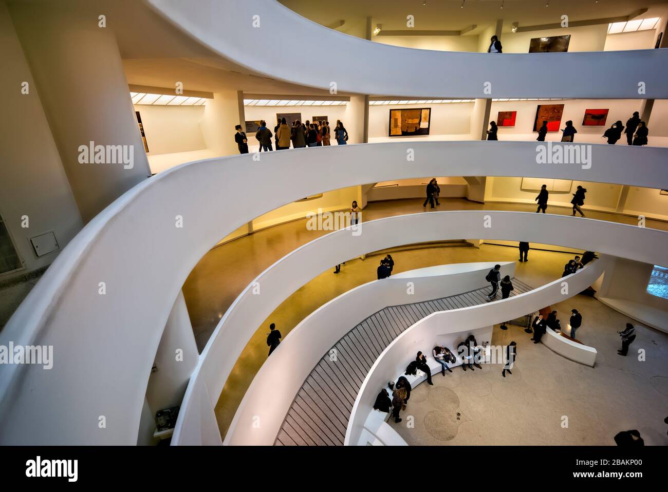 New York. Manhattan. Solomon Guggenheim Museum Stock Photo