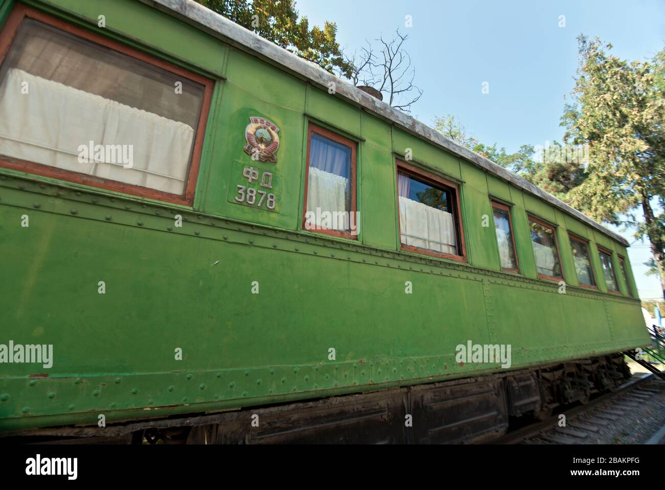 Stalin's railway carriage. Joseph Stalin Museum. Gori, Georgia Stock ...