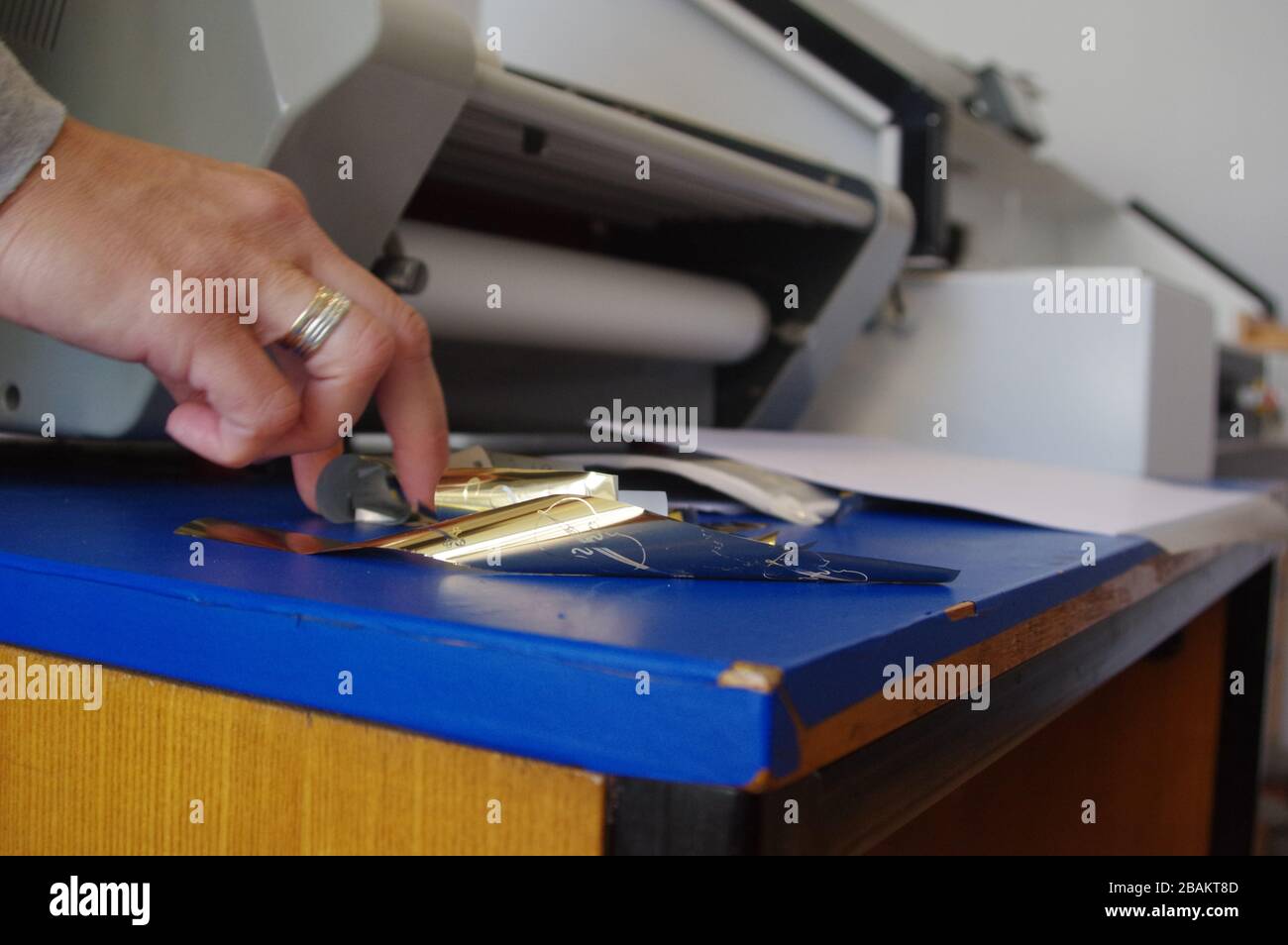 The many uses of golden premium glossy foil. Printed with professional