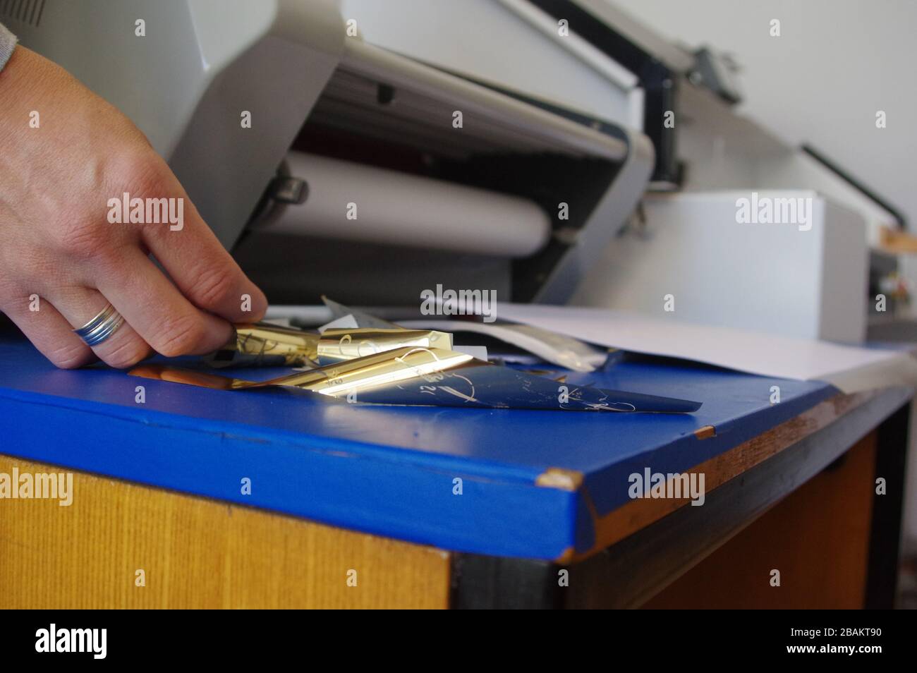 The many uses of golden premium glossy foil. Printed with professional