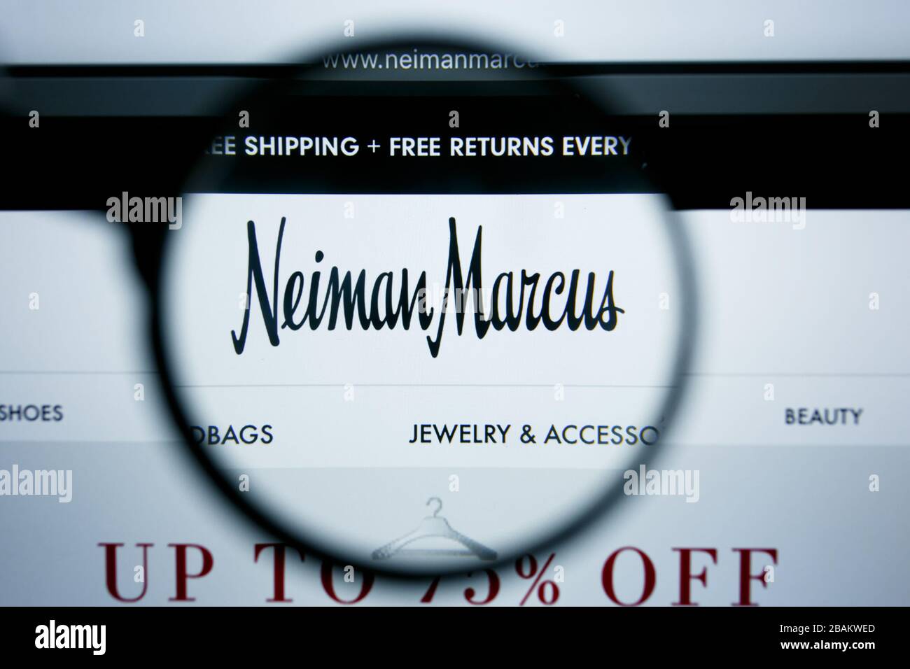 Neiman Marcus logo, NM logo on the Las Vegas store, Hades1981