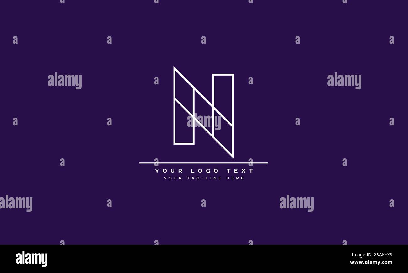 Abstract Letter N, NN logo Design Stock Vector Image & Art - Alamy