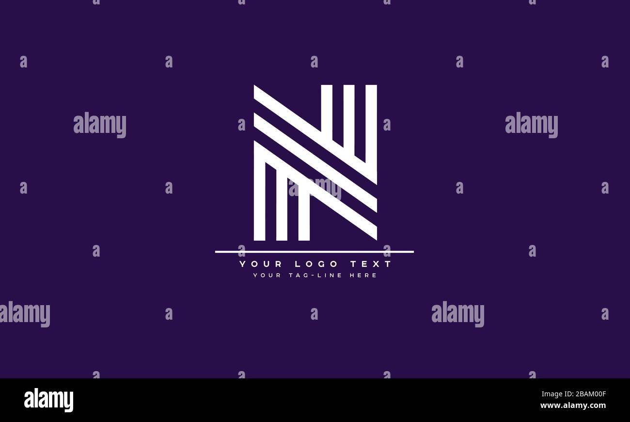 Abstract Letter N, NN logo Design Stock Vector Image & Art - Alamy