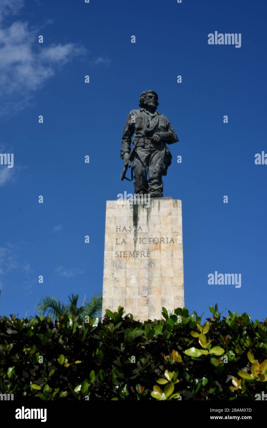 Monument, Hasta La Victoria Siempre, Mausoleum of Che Guevara, 2014, Cuba Stock Photo