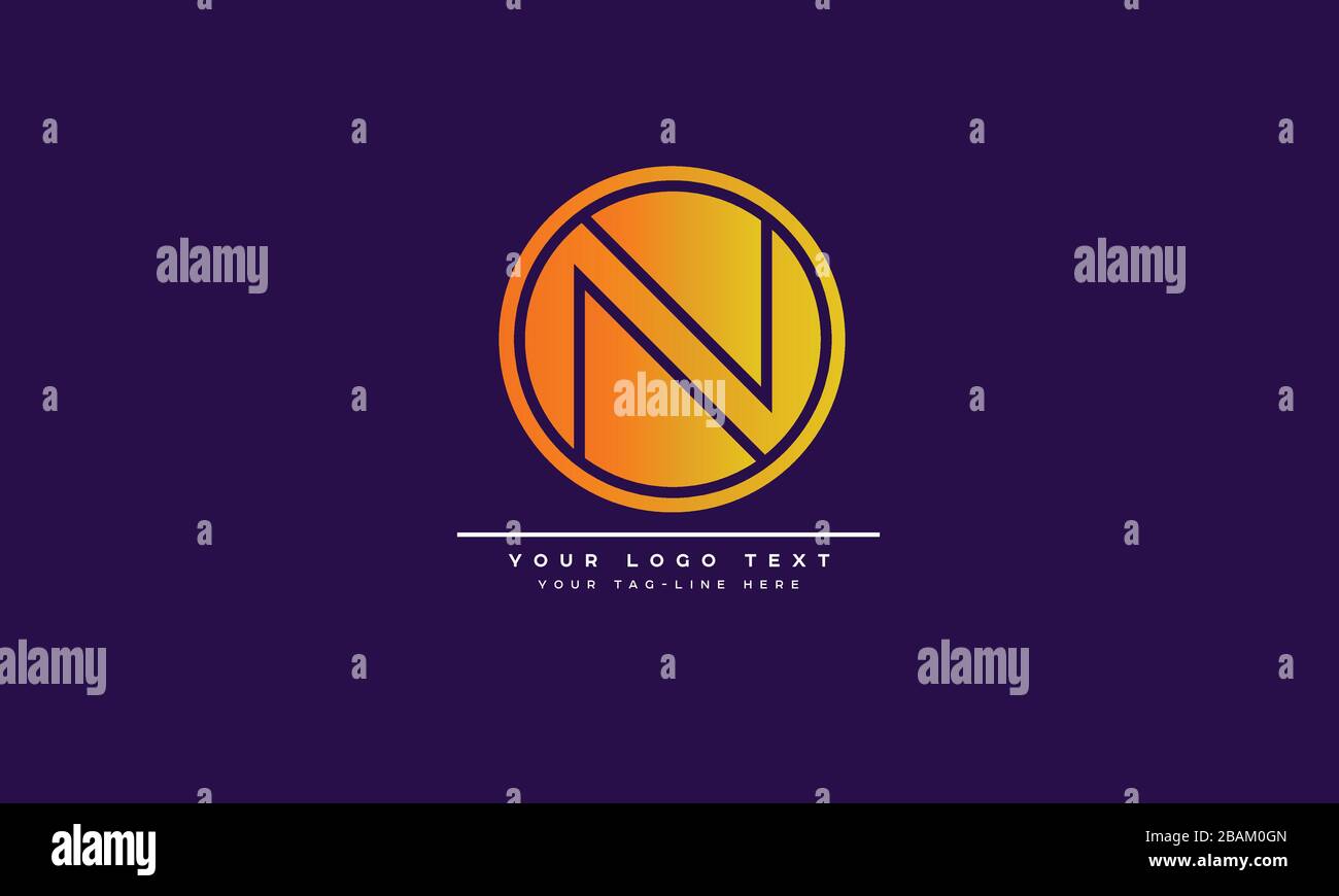 abstract-letter-n-nn-logo-design-stock-vector-image-art-alamy