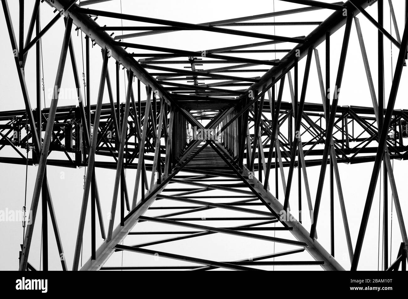 Highvoltage power transmission tower. Power line Stock Photo Alamy
