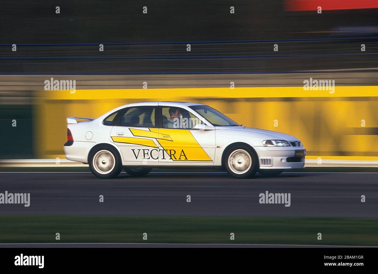 1996 Vauxhall Vectra Super Touring Special edition driving on the Silverstone Curcuit  Northants UK Stock Photo