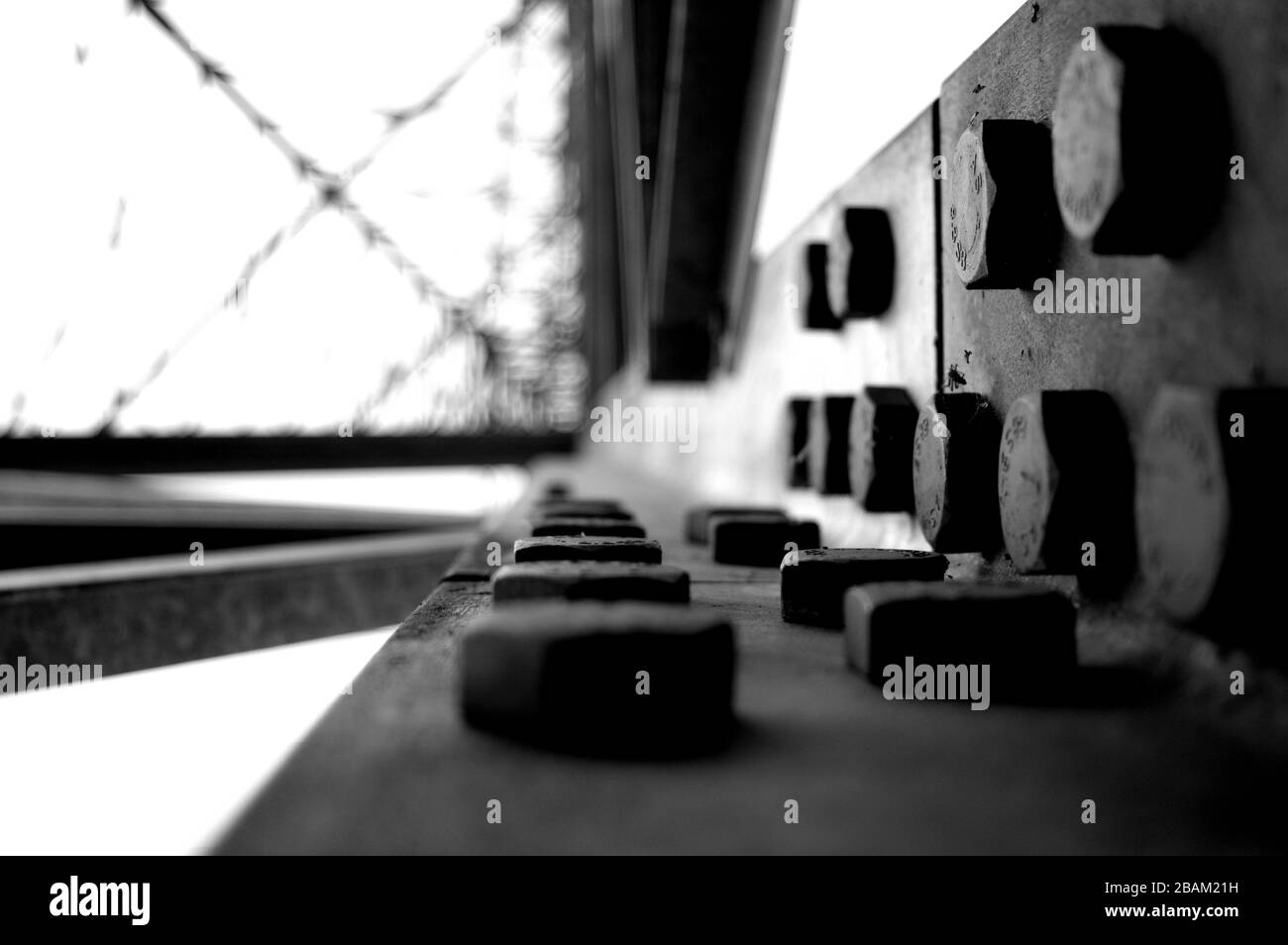 Highvoltage power transmission tower. Power line Stock Photo Alamy